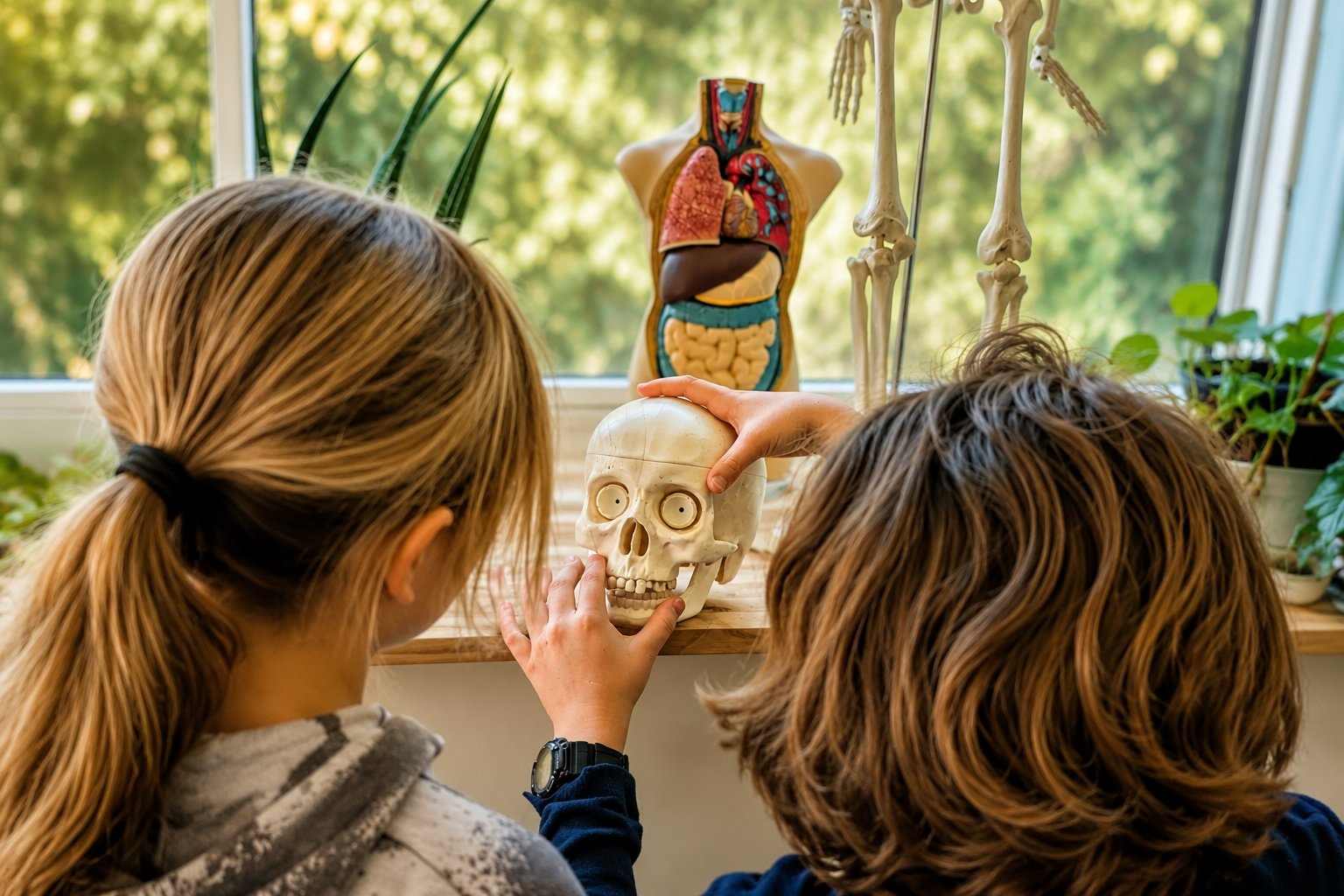 Enfant utilisant du matériel Montessori